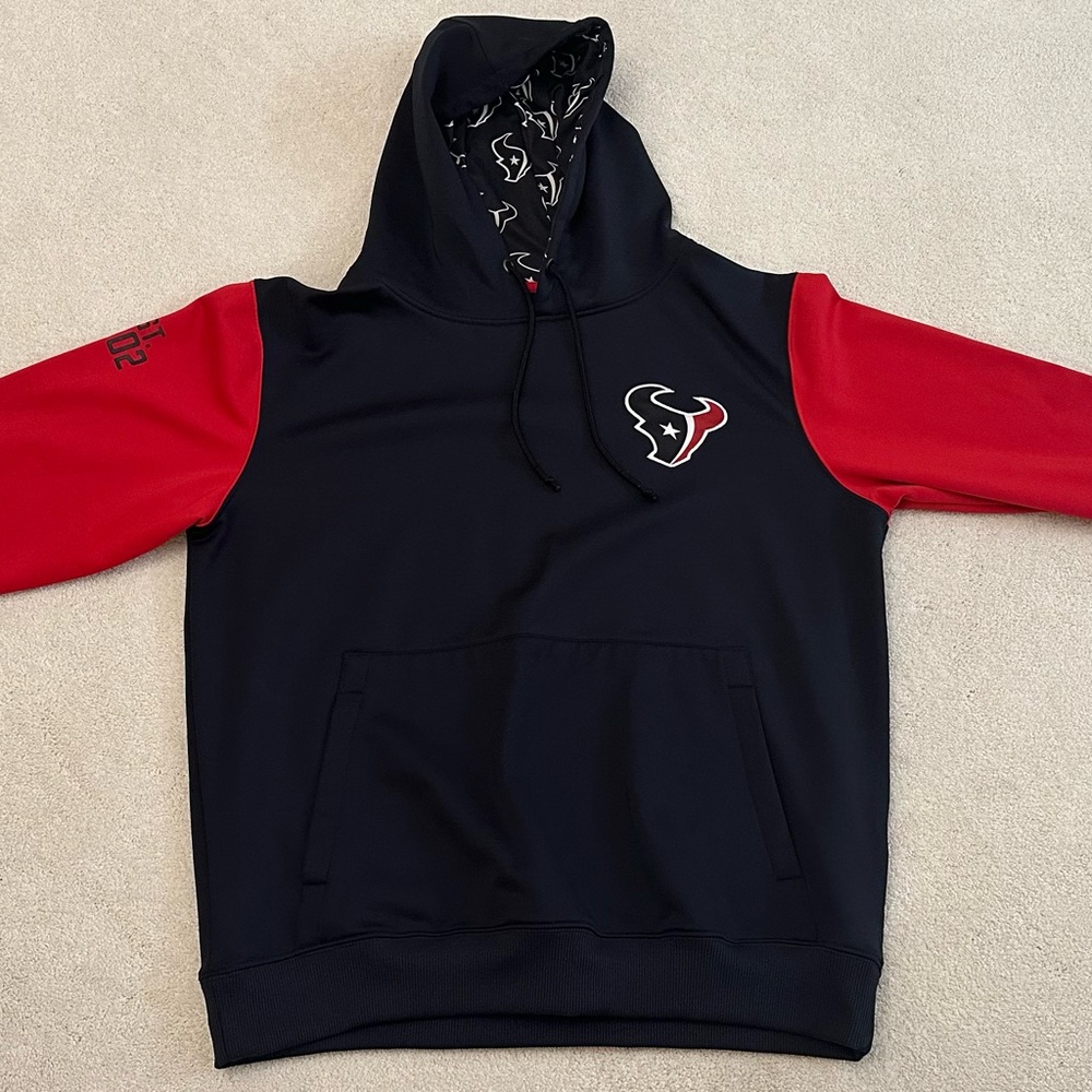 Navy and Red Texans Hoodie
